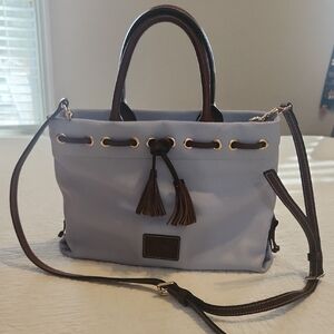 Dooney & Bourke Blue and Brown Shoulder Bag
